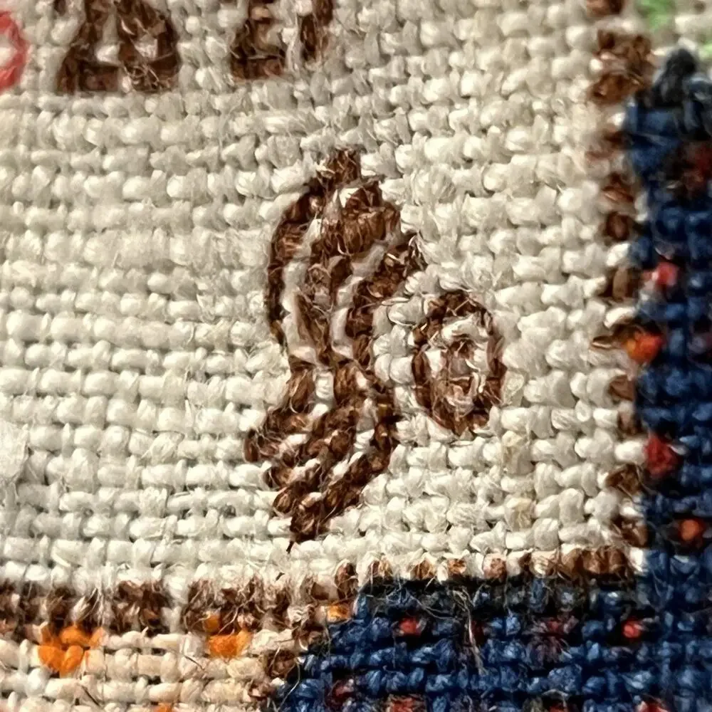 1980 Linen Towel Calendar Sunbonnet Sue Quilter Patchwork Vintage Wall Hanging